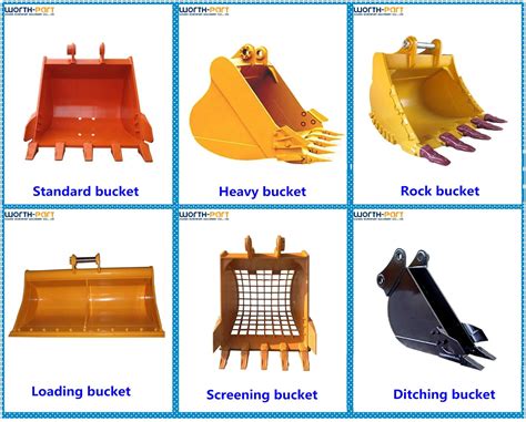 excavators buckets|types of buckets for excavators.